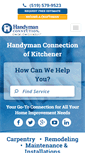 Mobile Screenshot of kitchener.handymanconnection.com